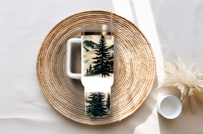Deer in the woods, 40oz travel tumbler, physical item, gift idea