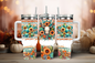 Bull-skull sunflowers, 40oz travel tumbler, physical item, gift idea