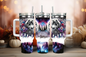 Purple wolf, 40oz travel tumbler, physical item, gift idea